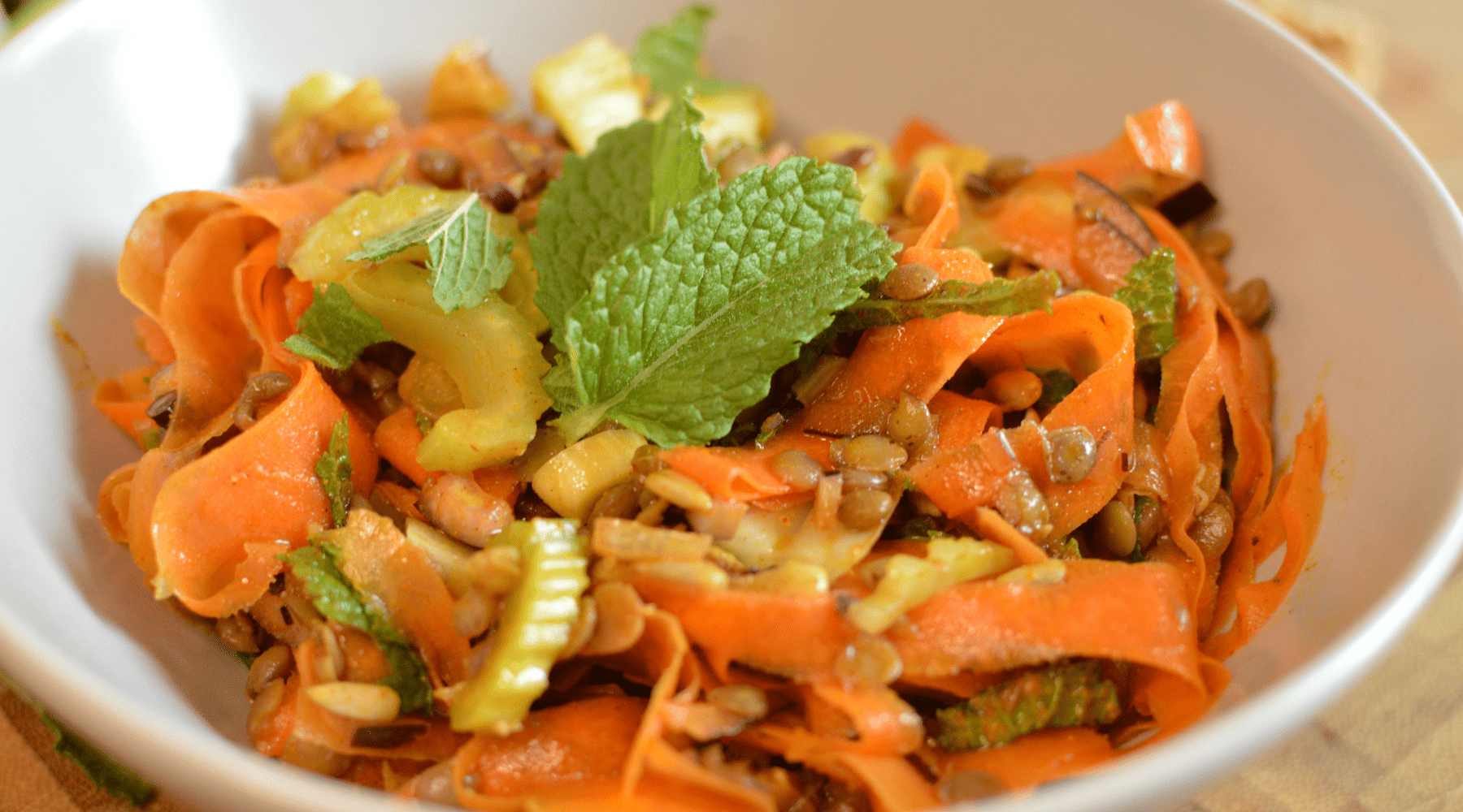 Vibrant Moroccan Carrot And Lentil Salad
