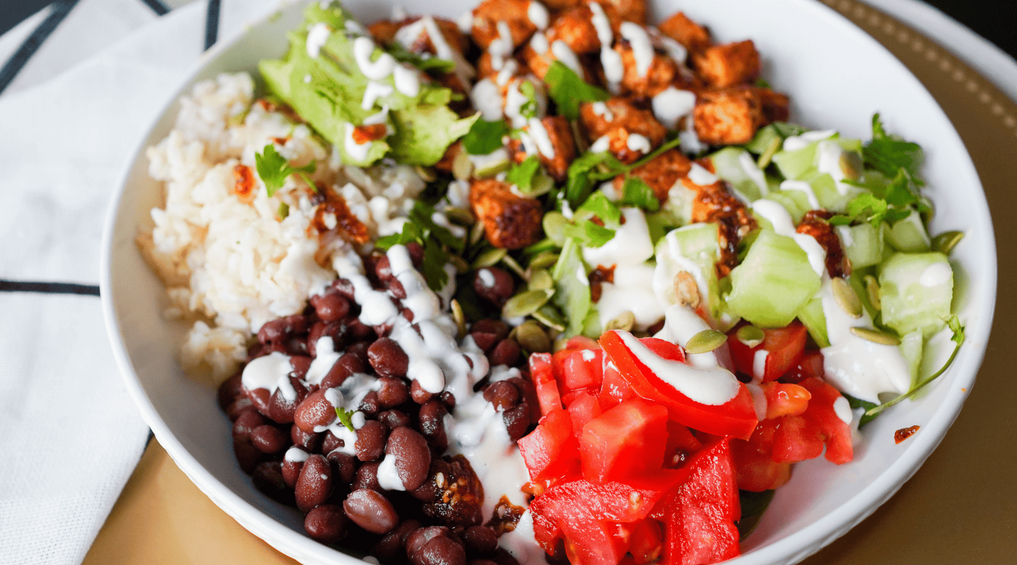 Fresh and Protein-Packed BBQ Tofu Black Bean Salad