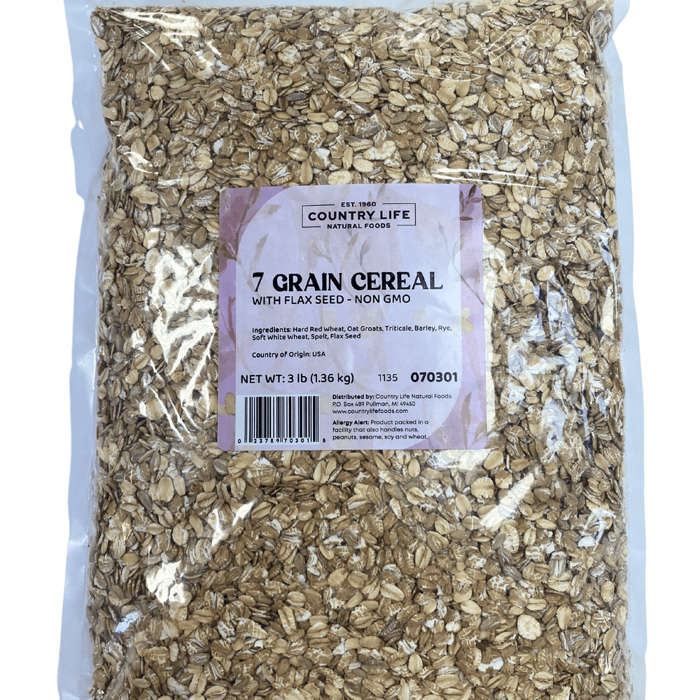 7 - Grain Flakes w/ Flax - Country Life Natural Foods