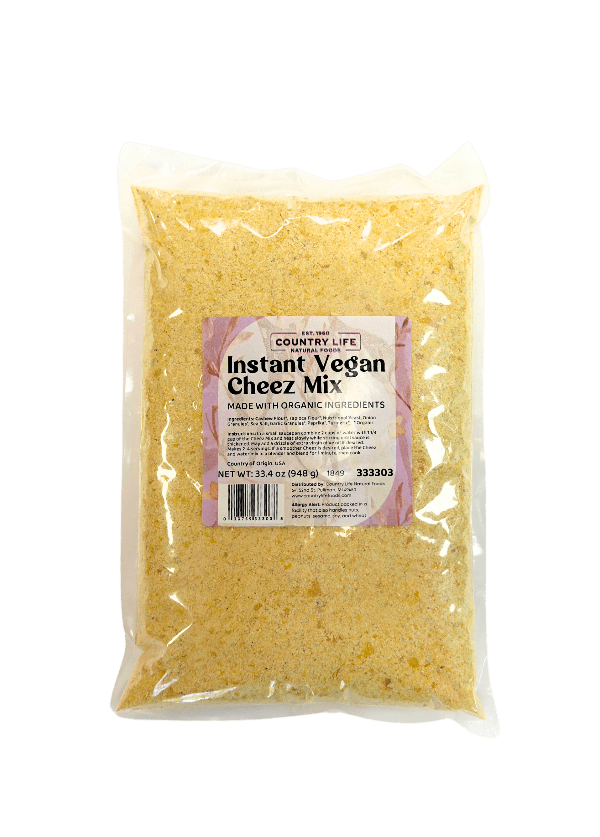 Cheez Mix, Vegan, Instant - Country Life Natural Foods
