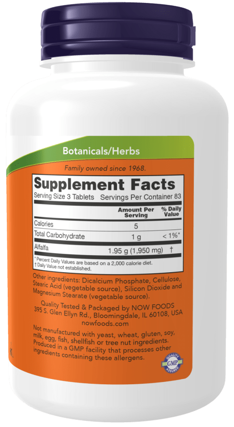 Alfalfa 650mg 250 Count, Vitamins & Supplements - Country Life Natural Foods