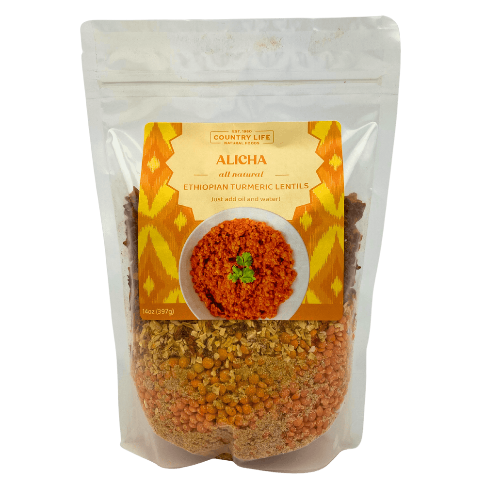 Alicha - Mild Ethiopian Red Lentils - Country Life Natural Foods