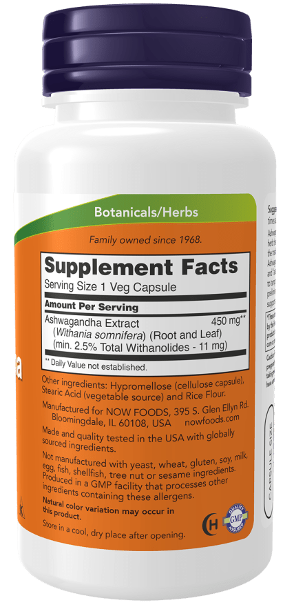 Ashwagandha 450mg, Vitamins & Supplements - Country Life Natural Foods