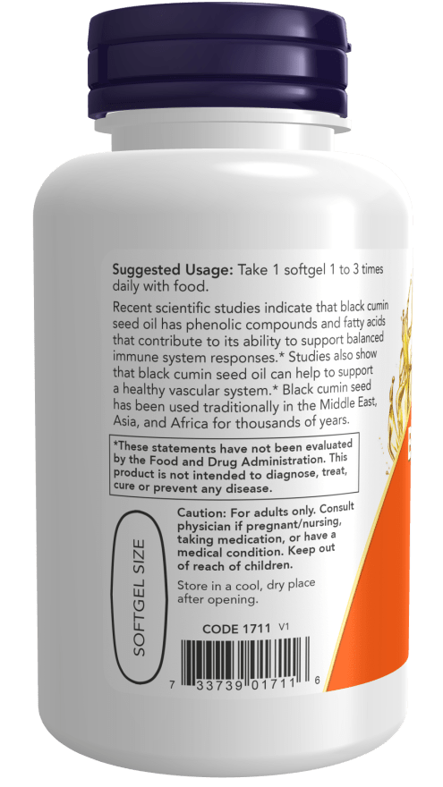 Black Cumin Seed Oil 1,000mg, Vitamins & Supplements - Country Life Natural Foods