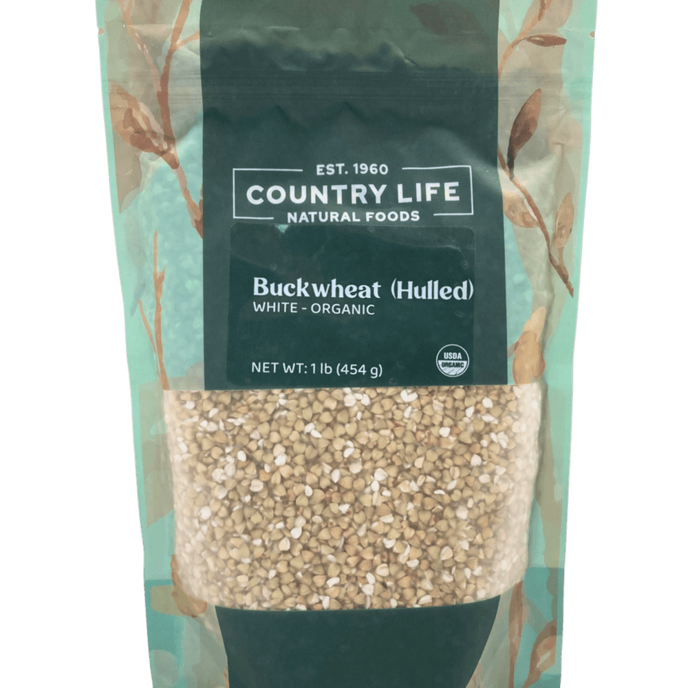 Buckwheat, White, Hulled, Organic - Country Life Natural Foods