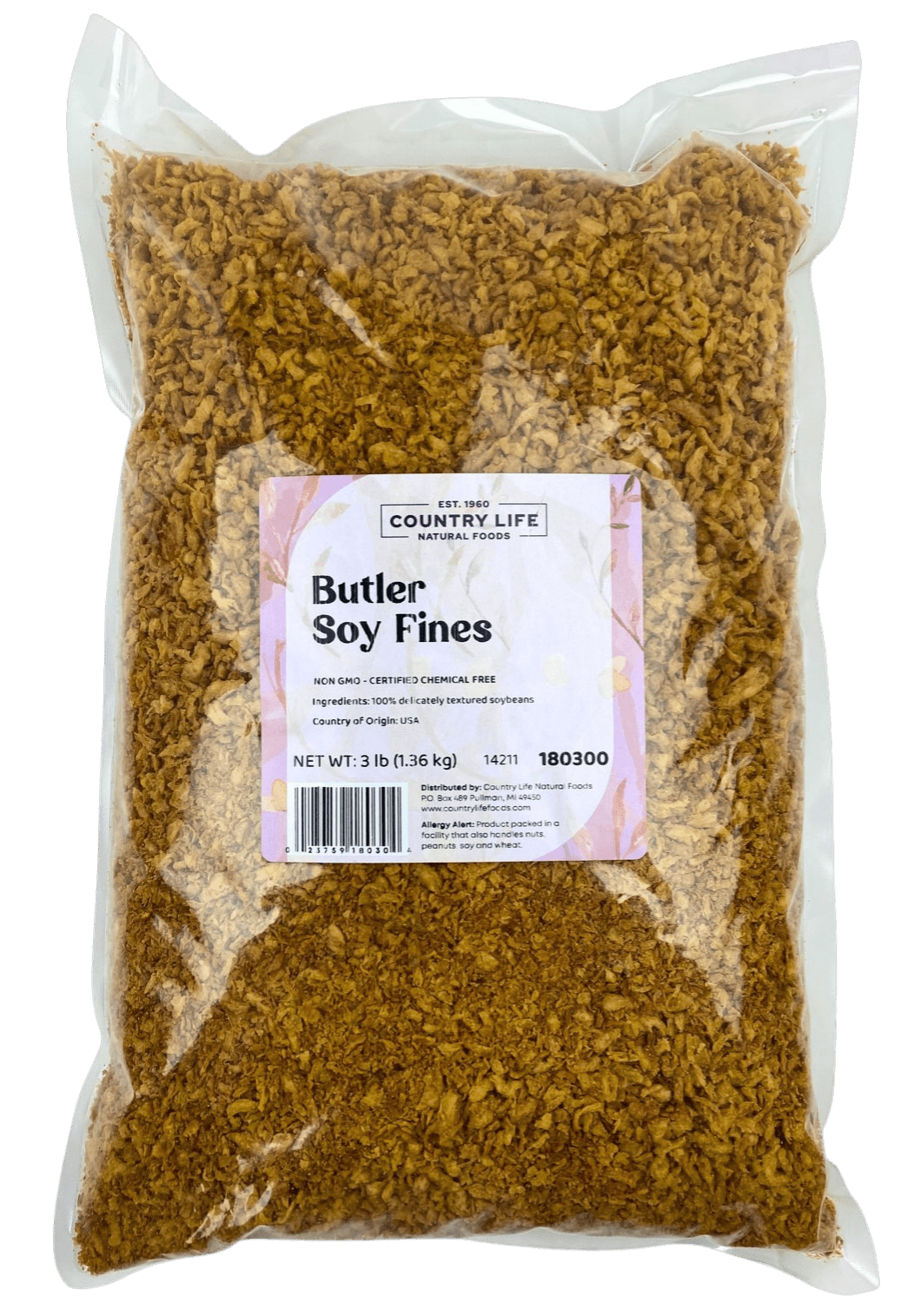 Soy Fines, Non - GMO, Butler - Country Life Natural Foods