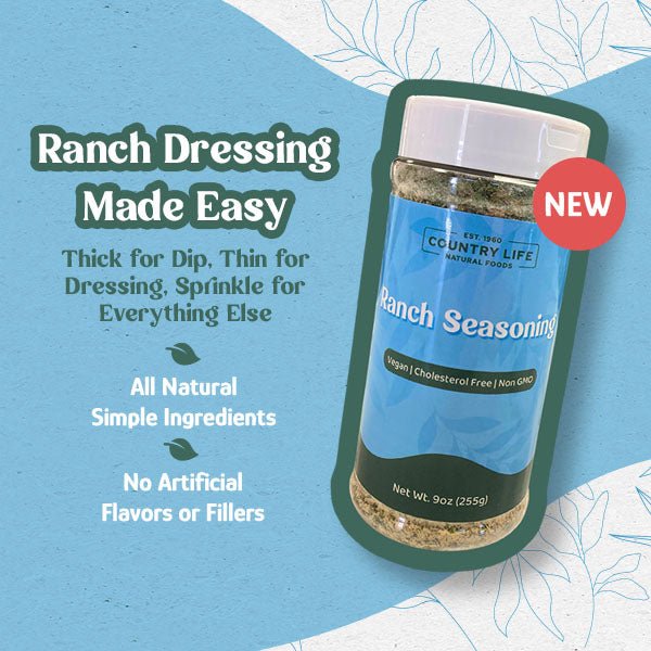 Ranch Seasoning, Vegan, Herbs Spices & Seasonings - Country Life Natural Foods