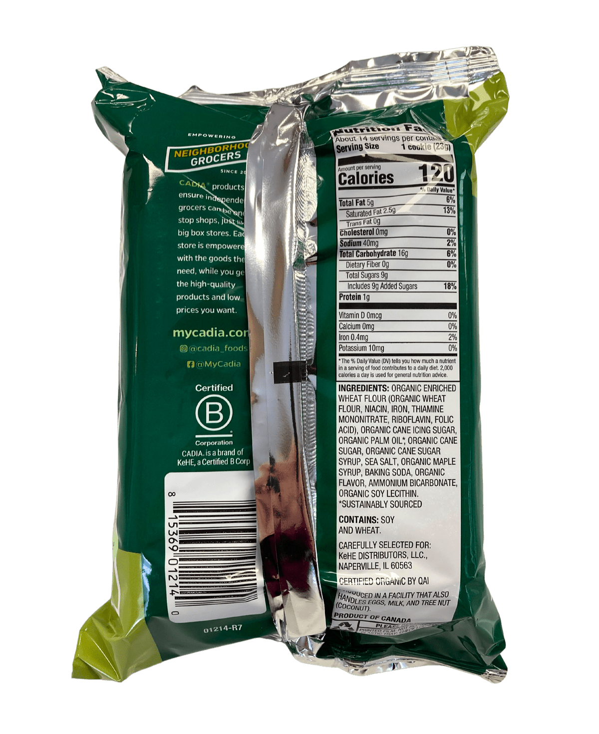 Sandwich Cookies, Organic, Cadia, Cookies - Country Life Natural Foods