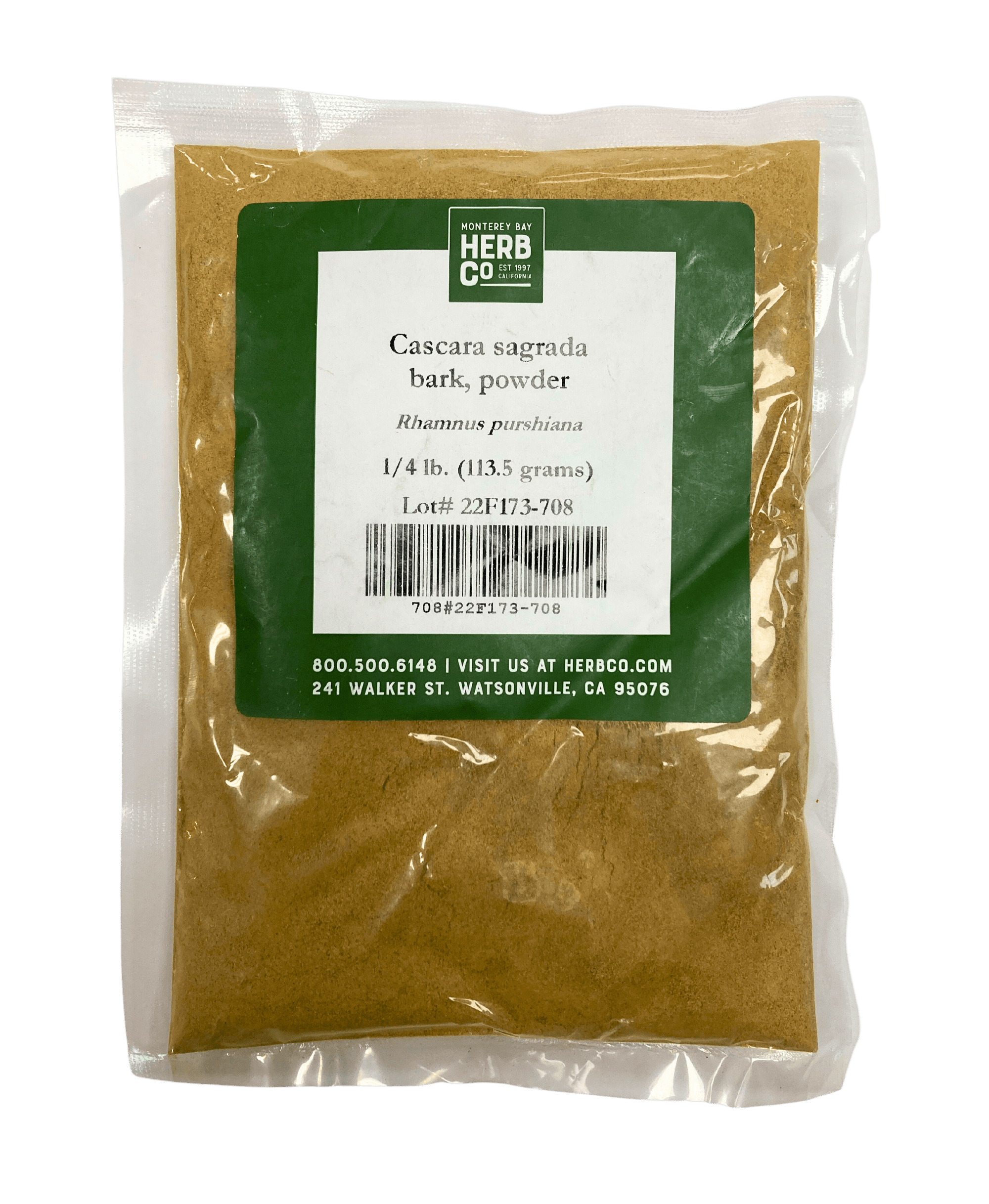 Cascara Sagrada Bark Powder, Herbs - Country Life Natural Foods