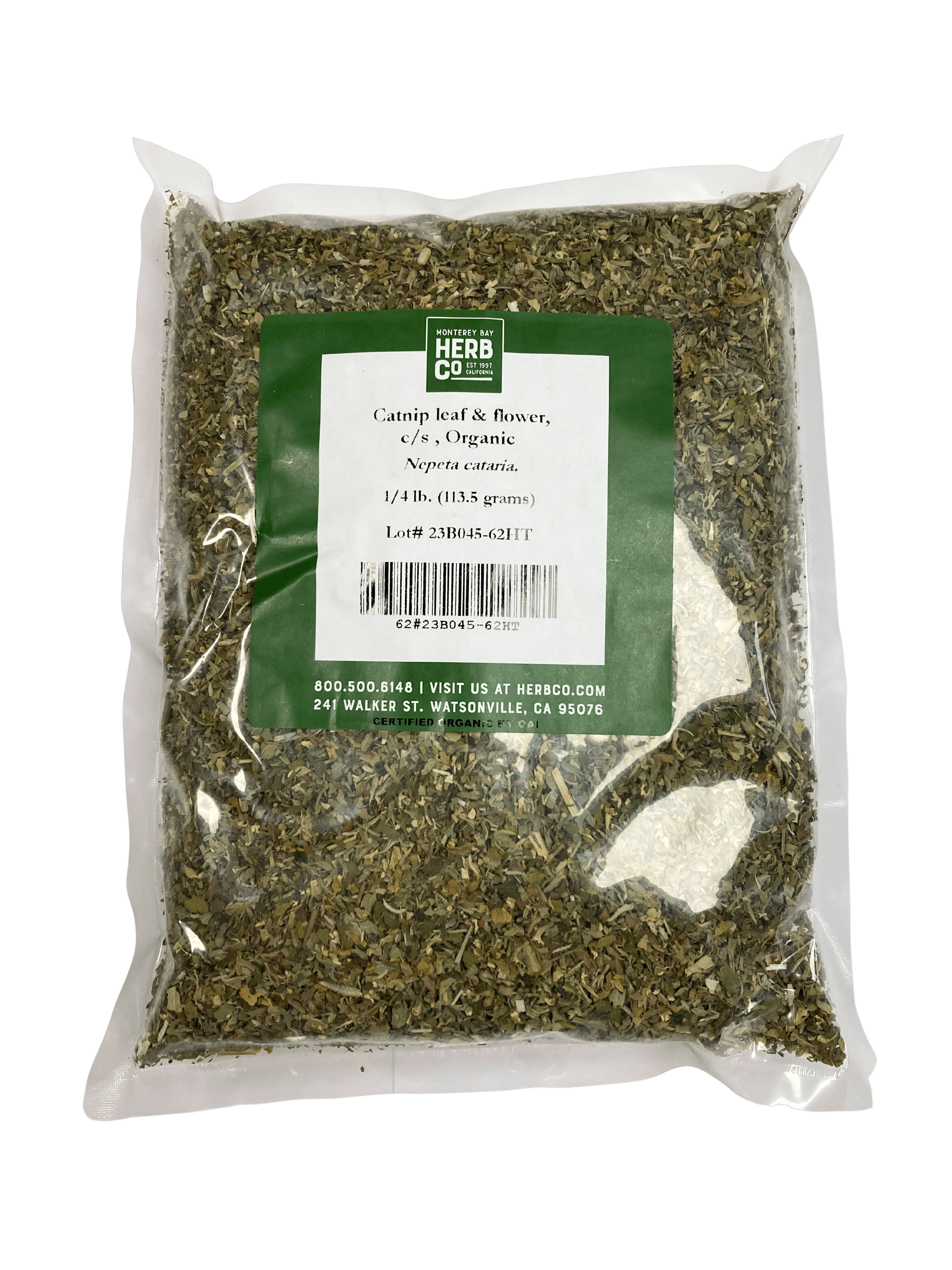 Catnip Leaf and Flower, Organic, Cut, Sifted, Herbs - Country Life Natural Foods
