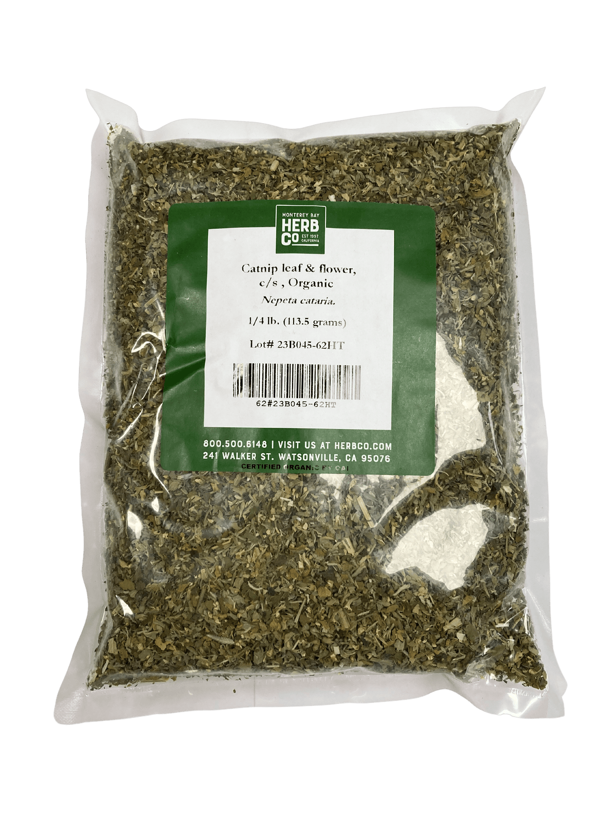 Catnip Leaf and Flower, Organic, Cut, Sifted, Herbs - Country Life Natural Foods