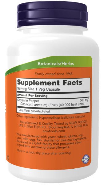 Cayenne 500 mg, Vitamins & Supplements - Country Life Natural Foods