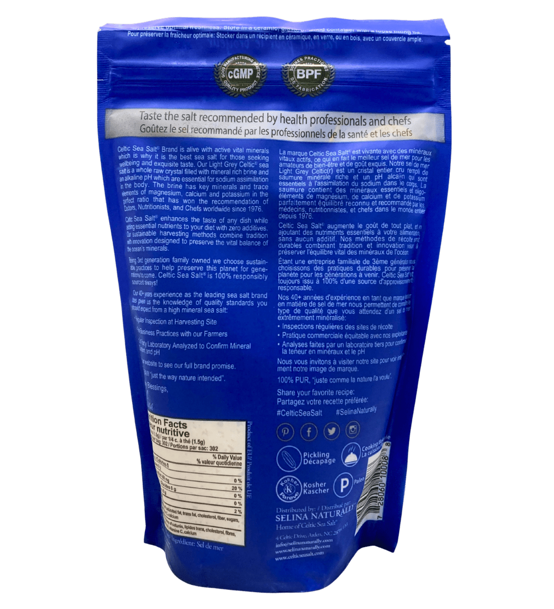 Celtic Sea Salt, Selina, Salt - Country Life Natural Foods