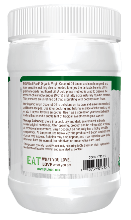 Coconut Oil, Virgin, Organic, Oil & Vinegar - Country Life Natural Foods