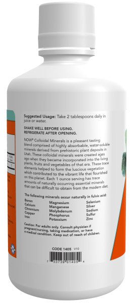 Colloidal Minerals - Essential Trace Minerals, Plant Derived, Unflavored, Vitamins & Supplements - Country Life Natural Foods