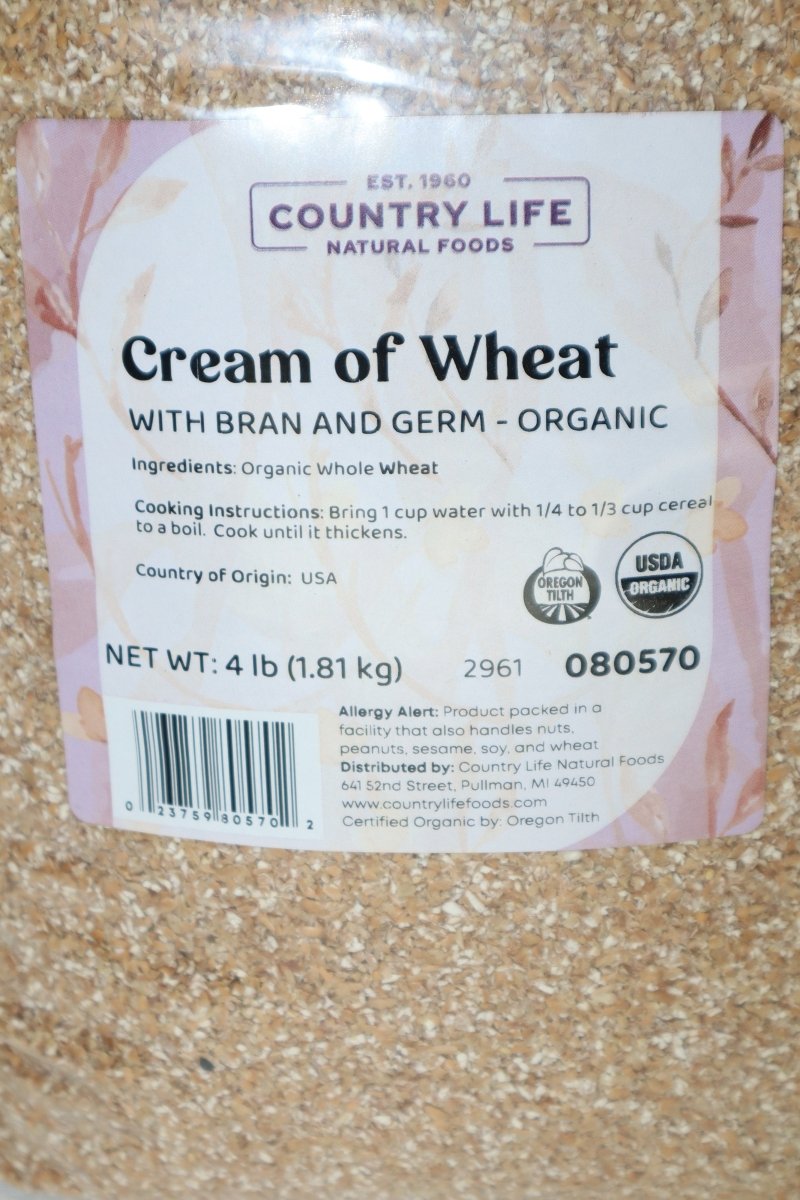 Cream of Wheat, Organic, Grains - Country Life Natural Foods
