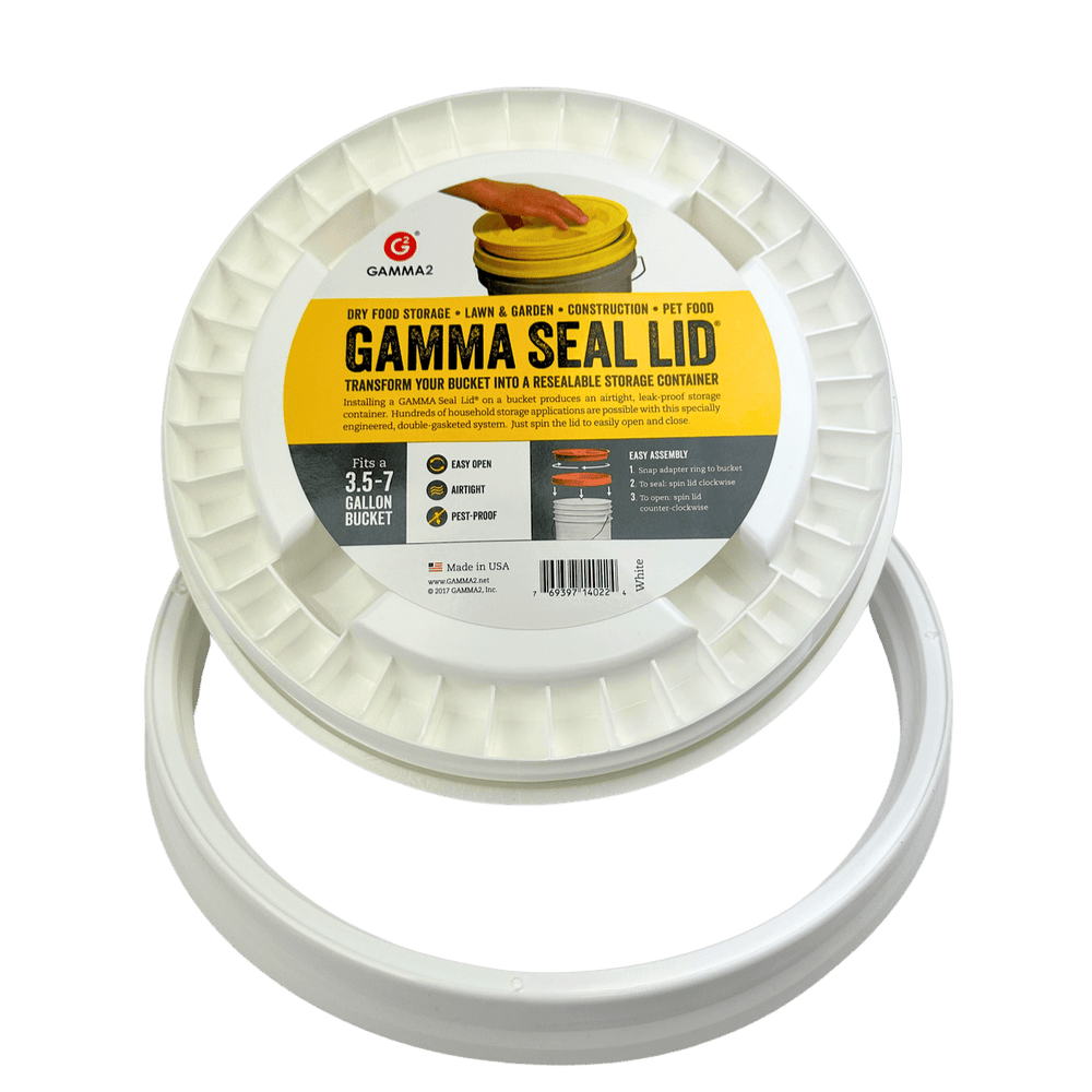 Lid, Gamma Seal, For 5 Gallon Pail, White - Country Life Natural Foods
