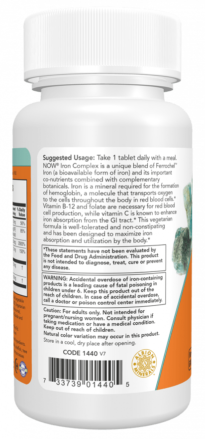 Iron Complex, Vitamins & Supplements - Country Life Natural Foods