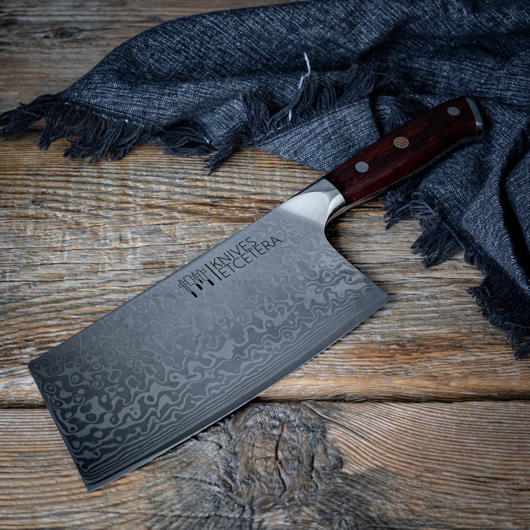 7" Damascus Cleaver Knife, Kitchen Knives - Country Life Natural Foods