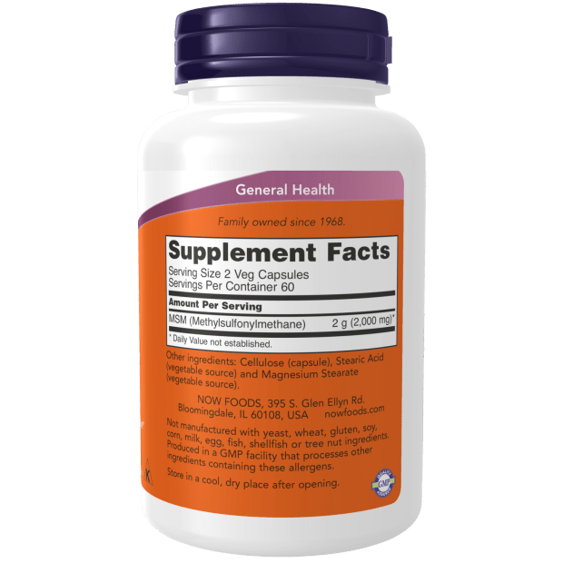 MSM Methylsulfonylmethane 1000mg, Vitamins & Supplements - Country Life Natural Foods