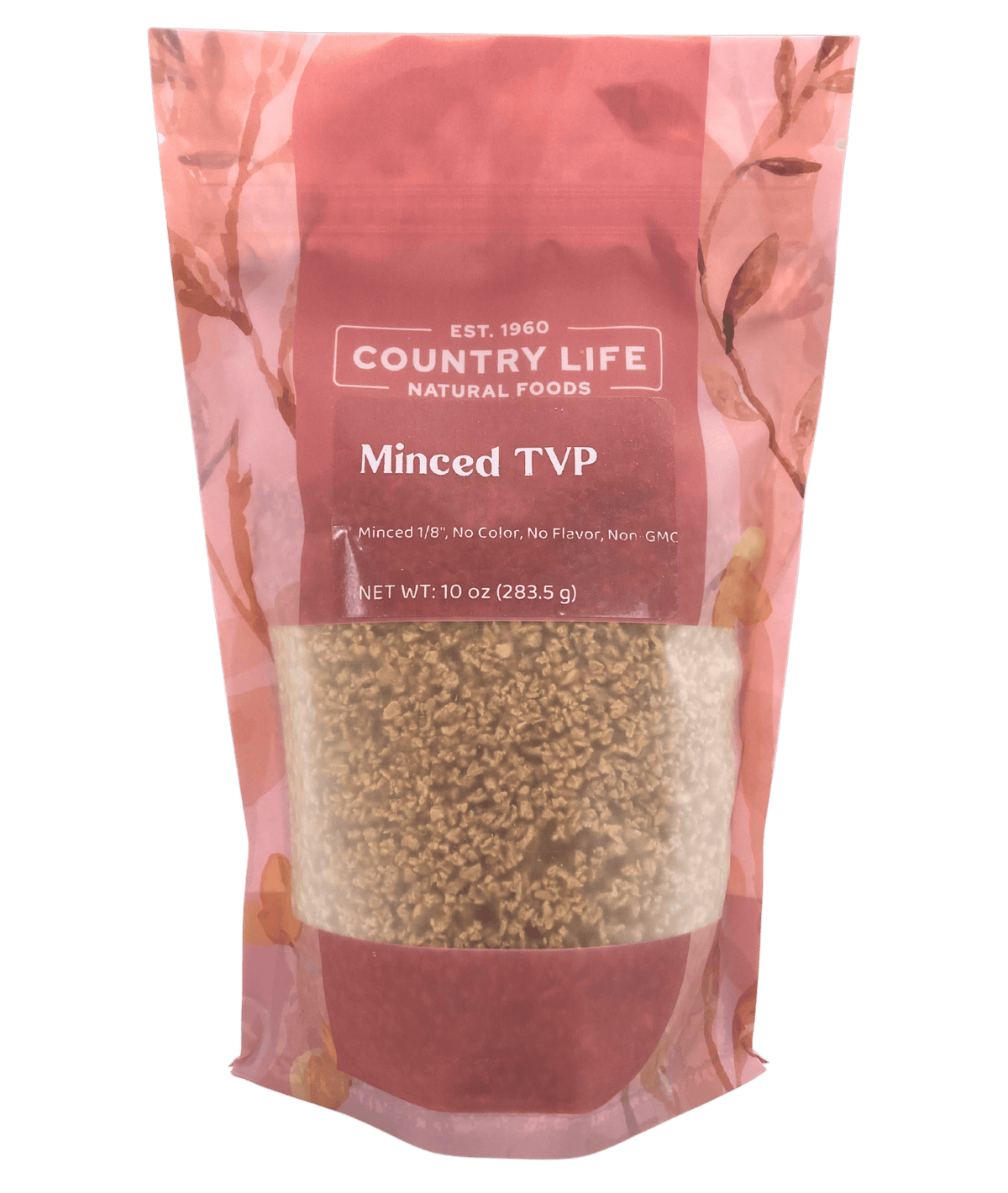 TVP Minced 1/8", No Added Color or Flavor, Non-GMO, Meat Substitutes - Country Life Natural Foods