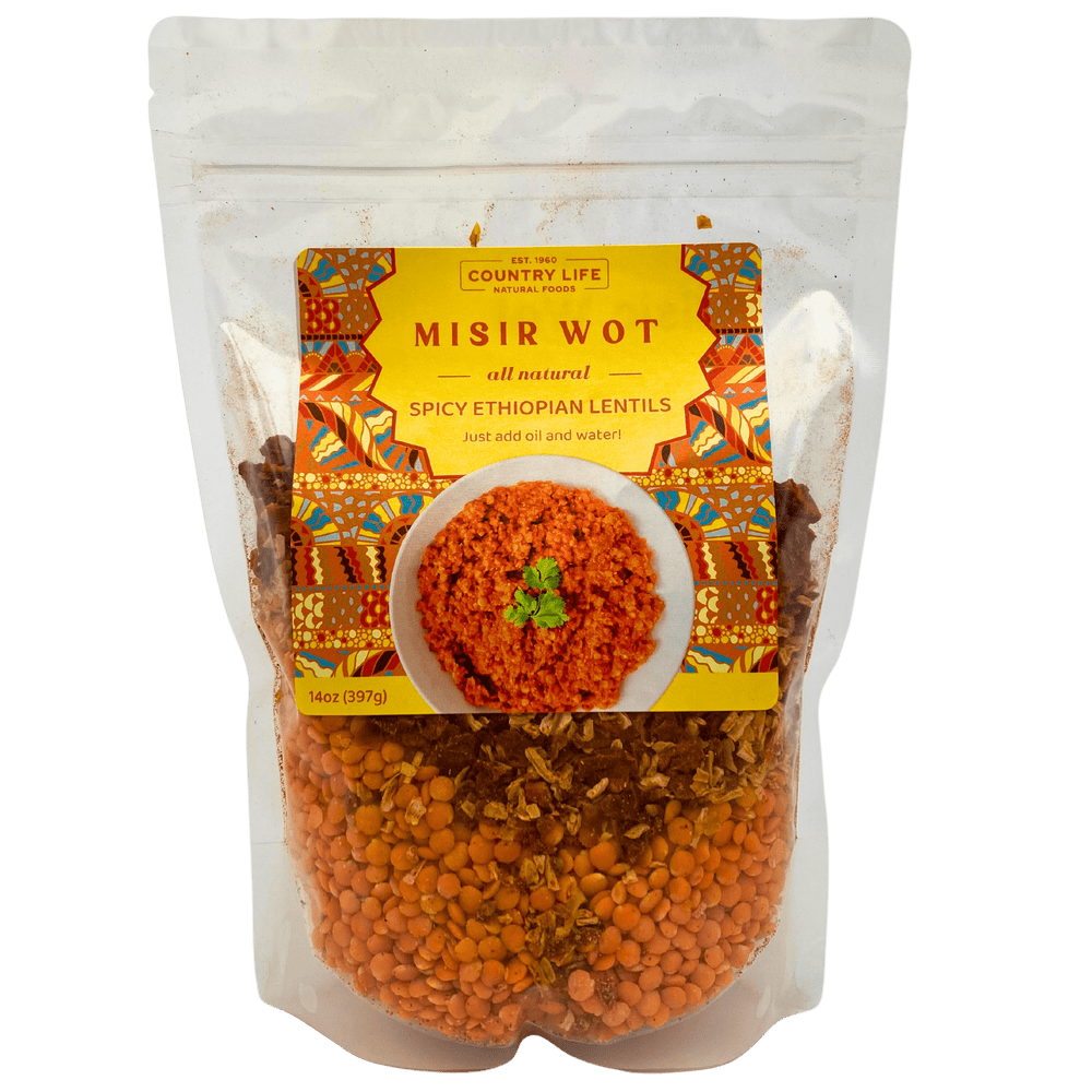 Misir Wot - Spicy Ethiopian Red Lentils - Country Life Natural Foods