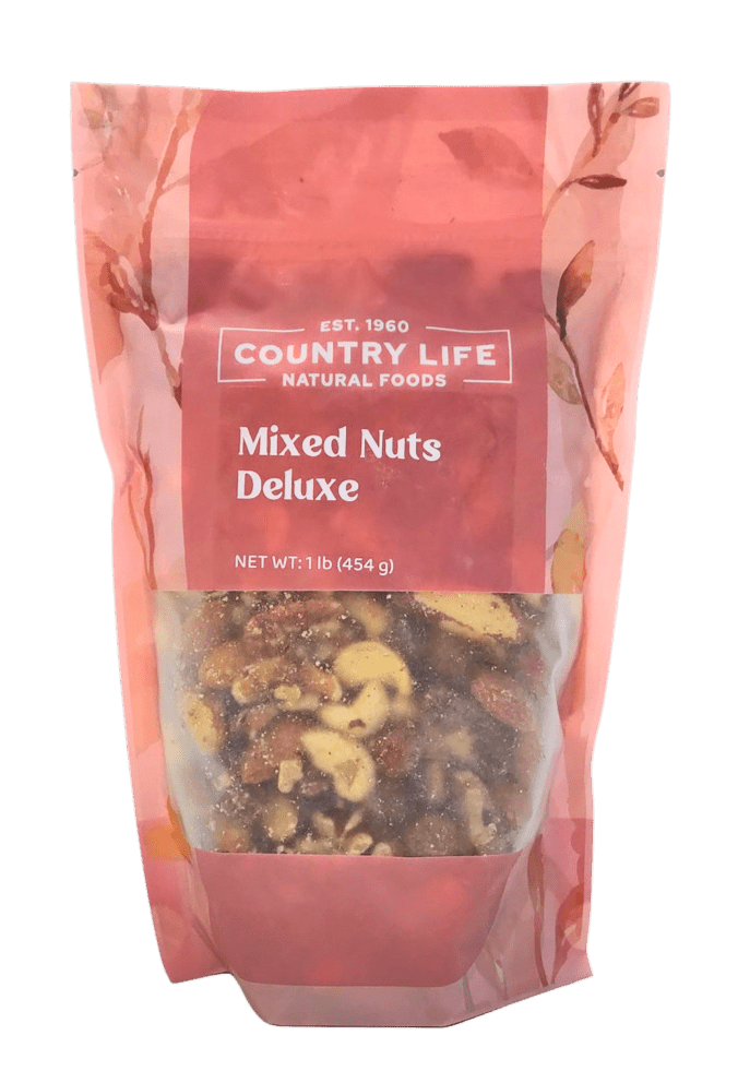Mixed Nuts Deluxe, Raw, Trail Mix - Country Life Natural Foods
