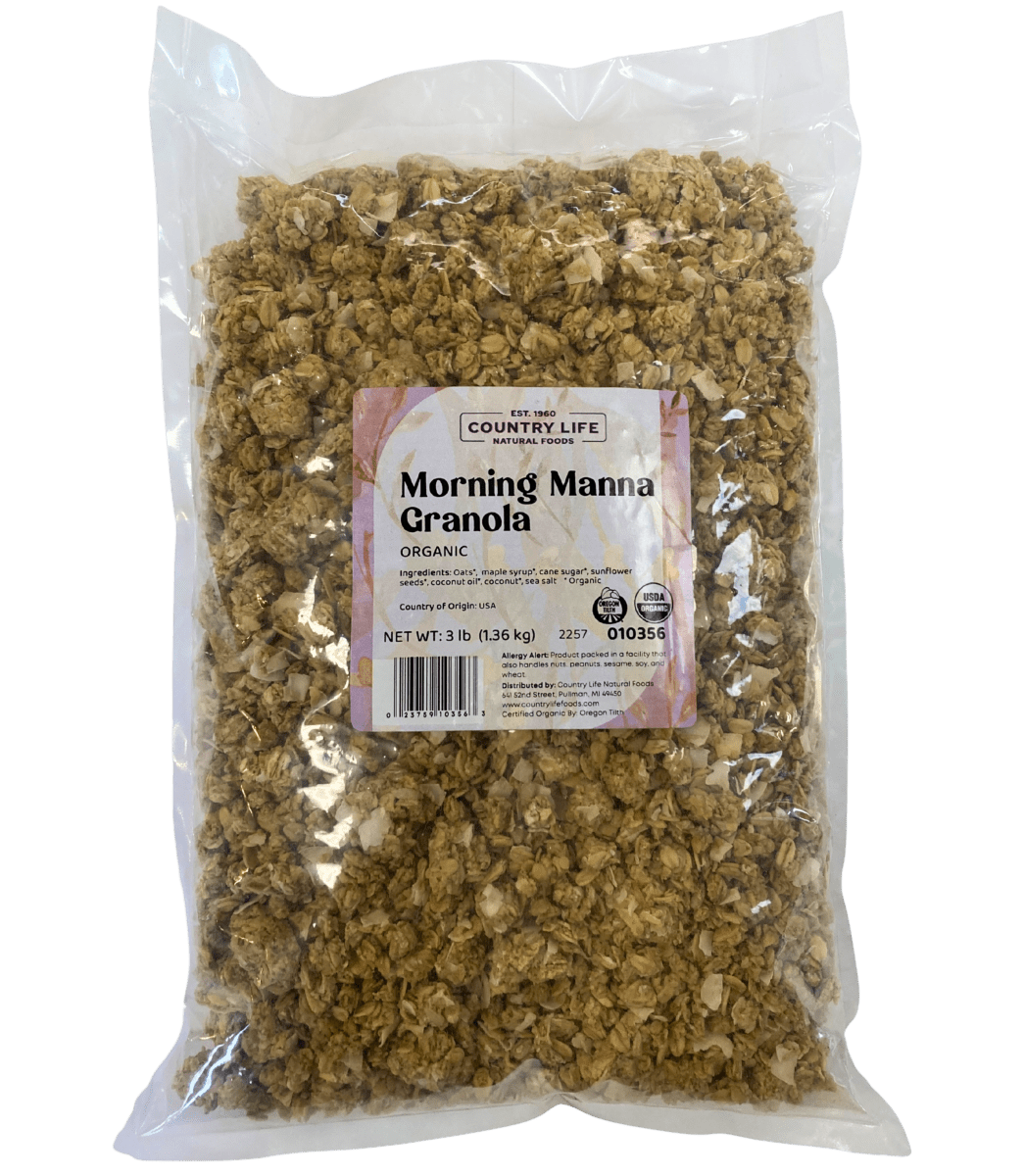 Slow-Baked Morning Manna Granola, Organic, Cereals & Granolas - Country Life Natural Foods