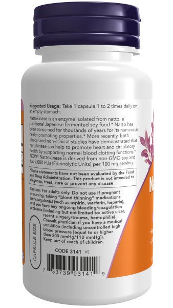 Nattokinase 100 mg, Vitamins & Supplements - Country Life Natural Foods