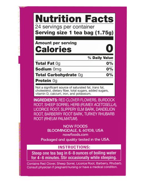 Herbal Tea, NOW, Tea & Infusions - Country Life Natural Foods