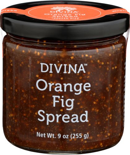 Orange Fig Spread, Divina, Jams Jellies & Preserves - Country Life Natural Foods