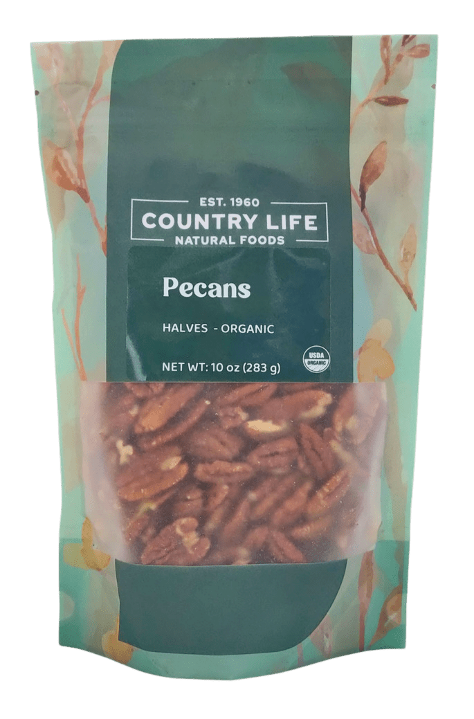 Pecan Halves, Junior Mammoth, Organic, Nuts - Country Life Natural Foods
