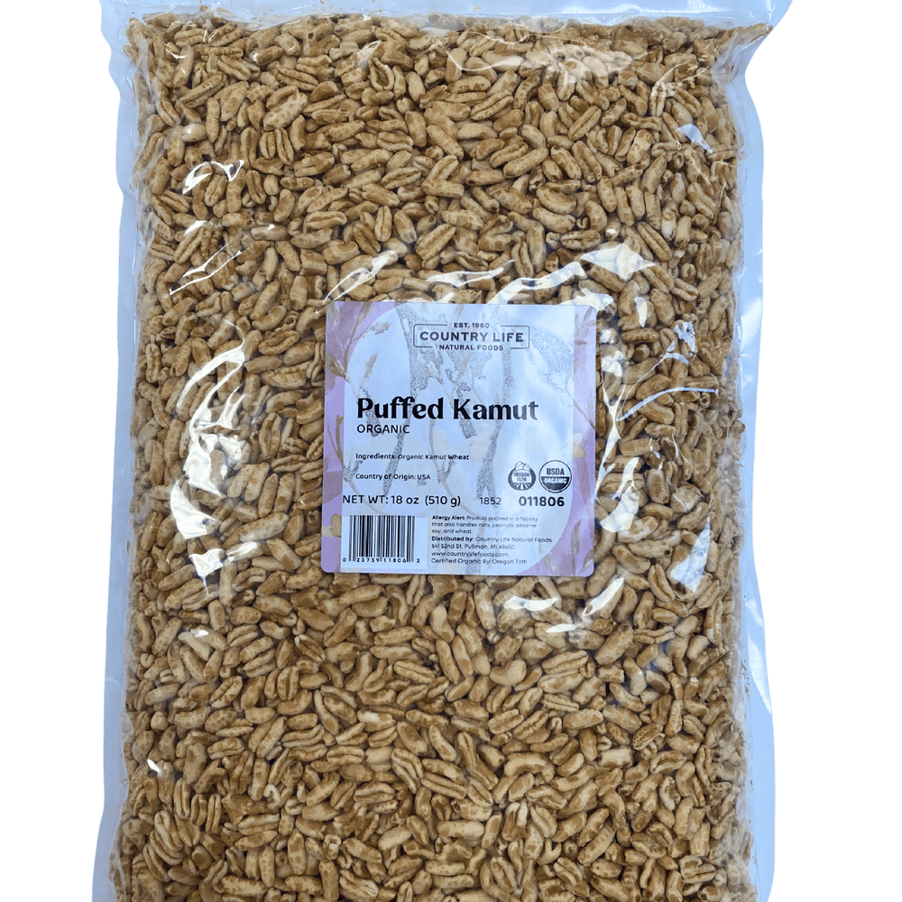 Puffed Kamut, Organic - Country Life Natural Foods