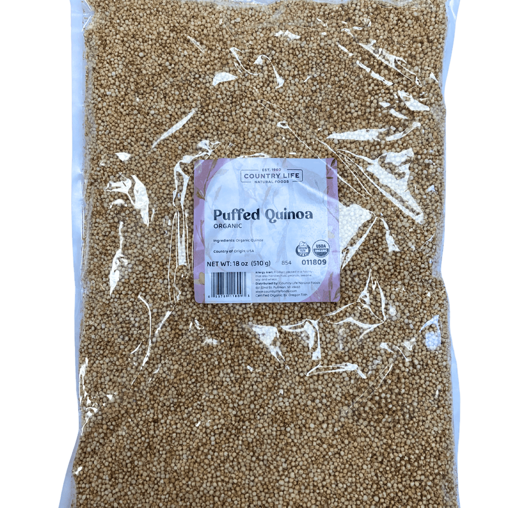 Puffed Quinoa, Organic - Country Life Natural Foods