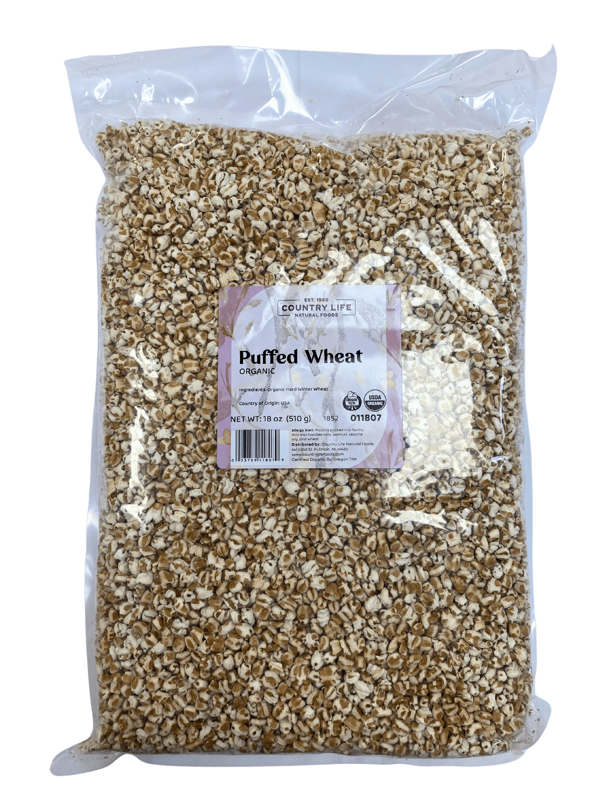 Puffed Wheat, Organic - Country Life Natural Foods