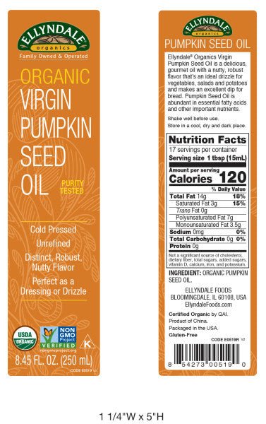 Pumpkin Seed Oil, Virgin, Organic, Oil & Vinegar - Country Life Natural Foods