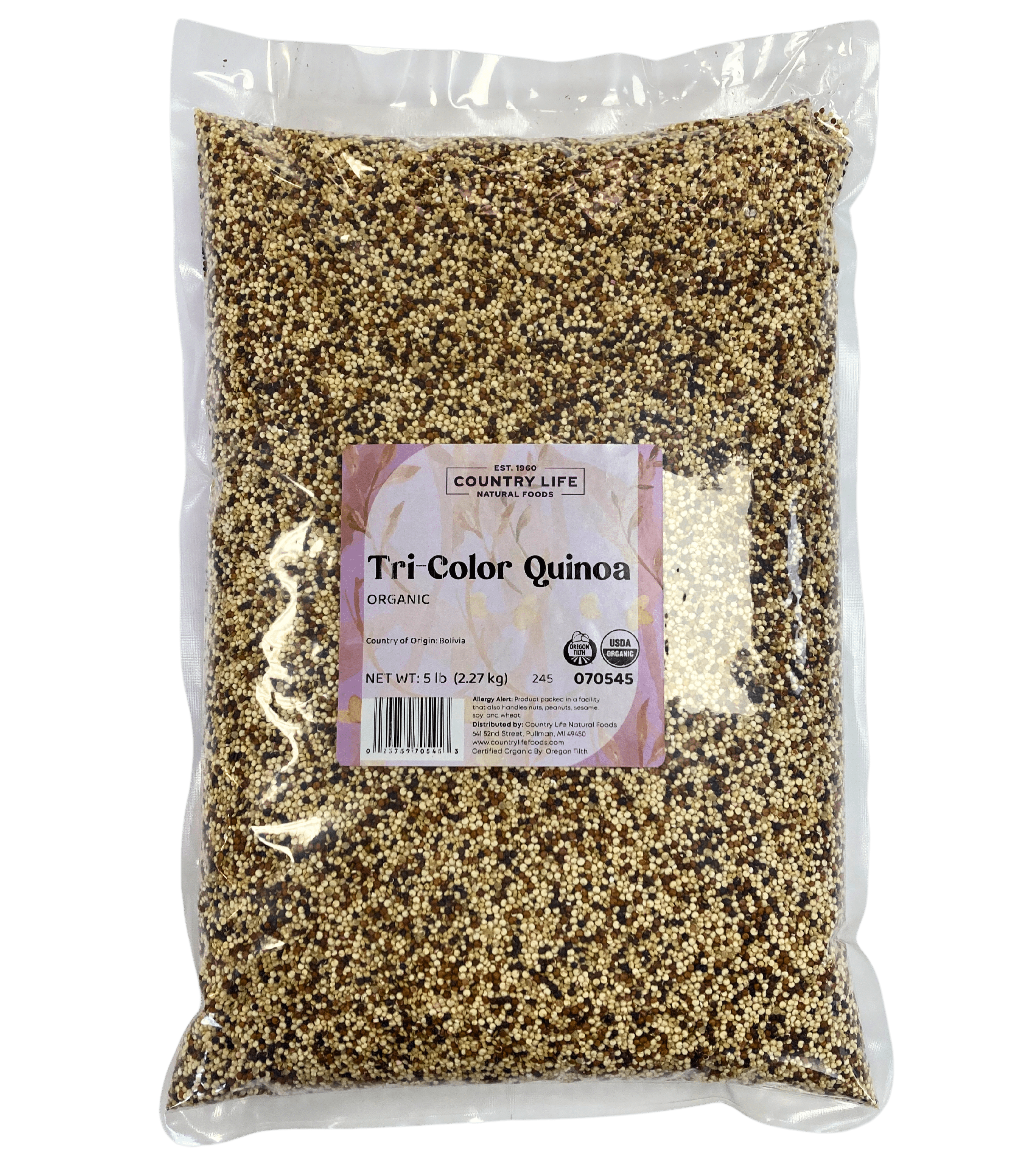 Quinoa, Tri - Color, Organic - Country Life Natural Foods