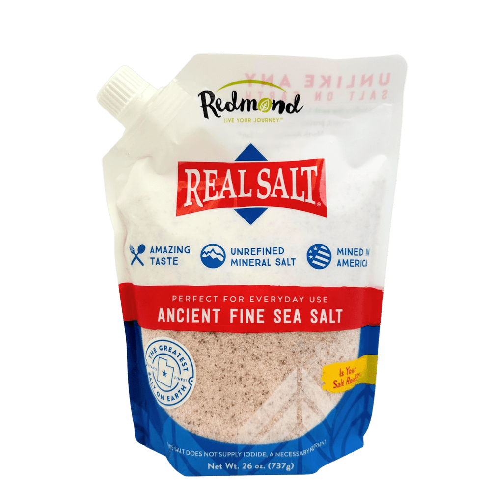 Salt, Redmond Real Salt, Fine Ground - Country Life Natural Foods