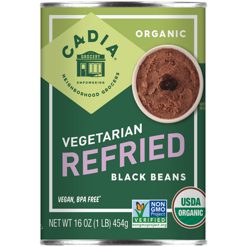 Refried Black Beans, Organic, Cadia, Beans - Country Life Natural Foods