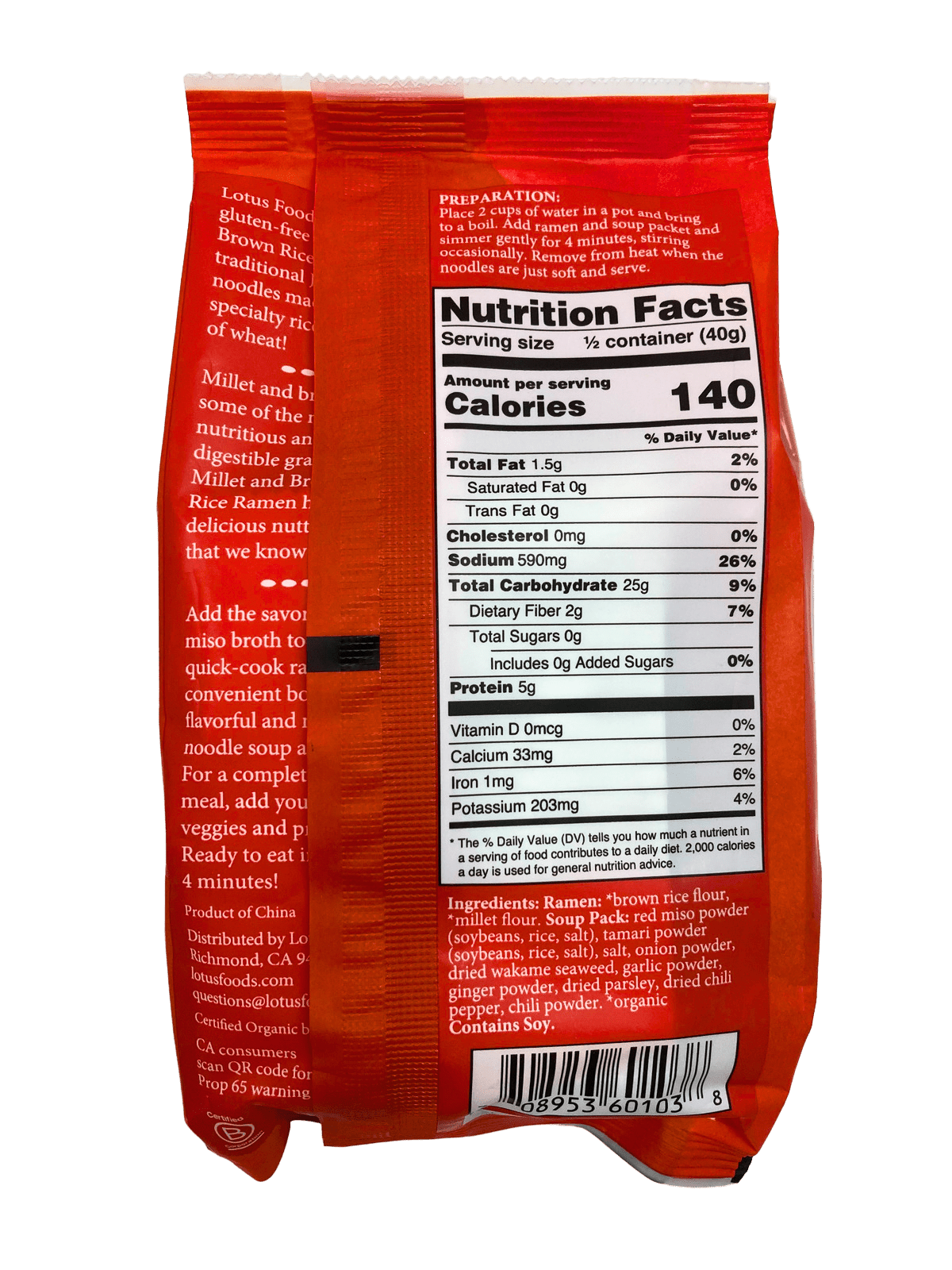 Rice Ramen Soup, 2.8 oz - Country Life Natural Foods
