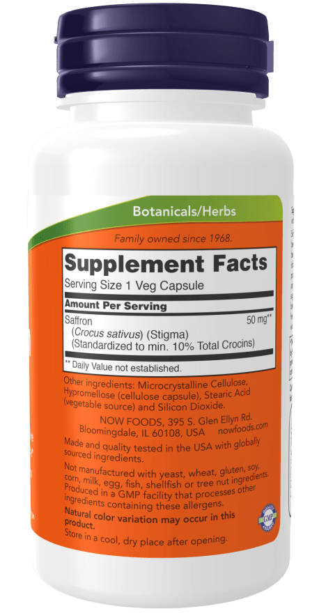 Saffron 50mg, Vitamins & Supplements - Country Life Natural Foods