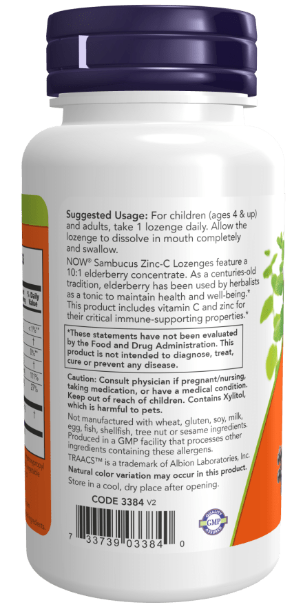 Sambucus Zinc-C, Vitamins & Supplements - Country Life Natural Foods