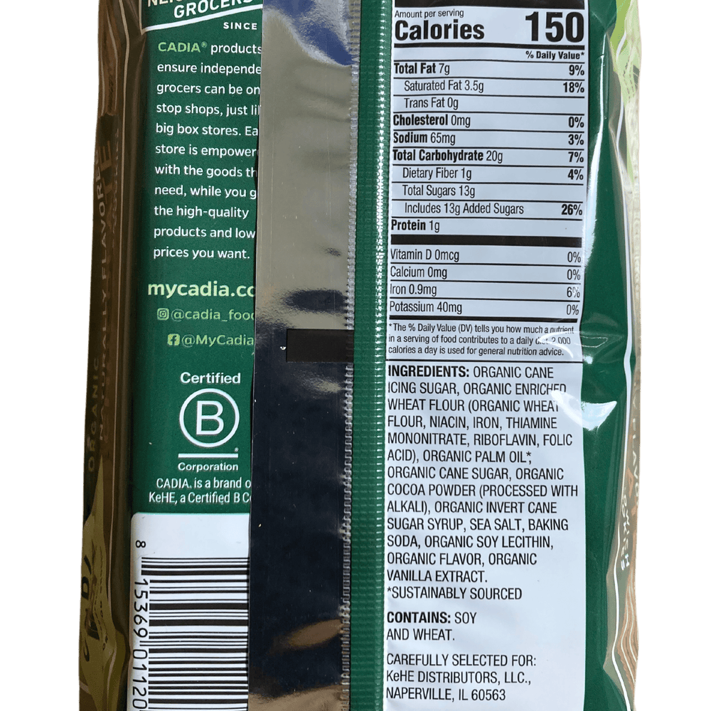 
                  
                    Sandwich Cookies, Organic, Cadia - Country Life Natural Foods
                  
                