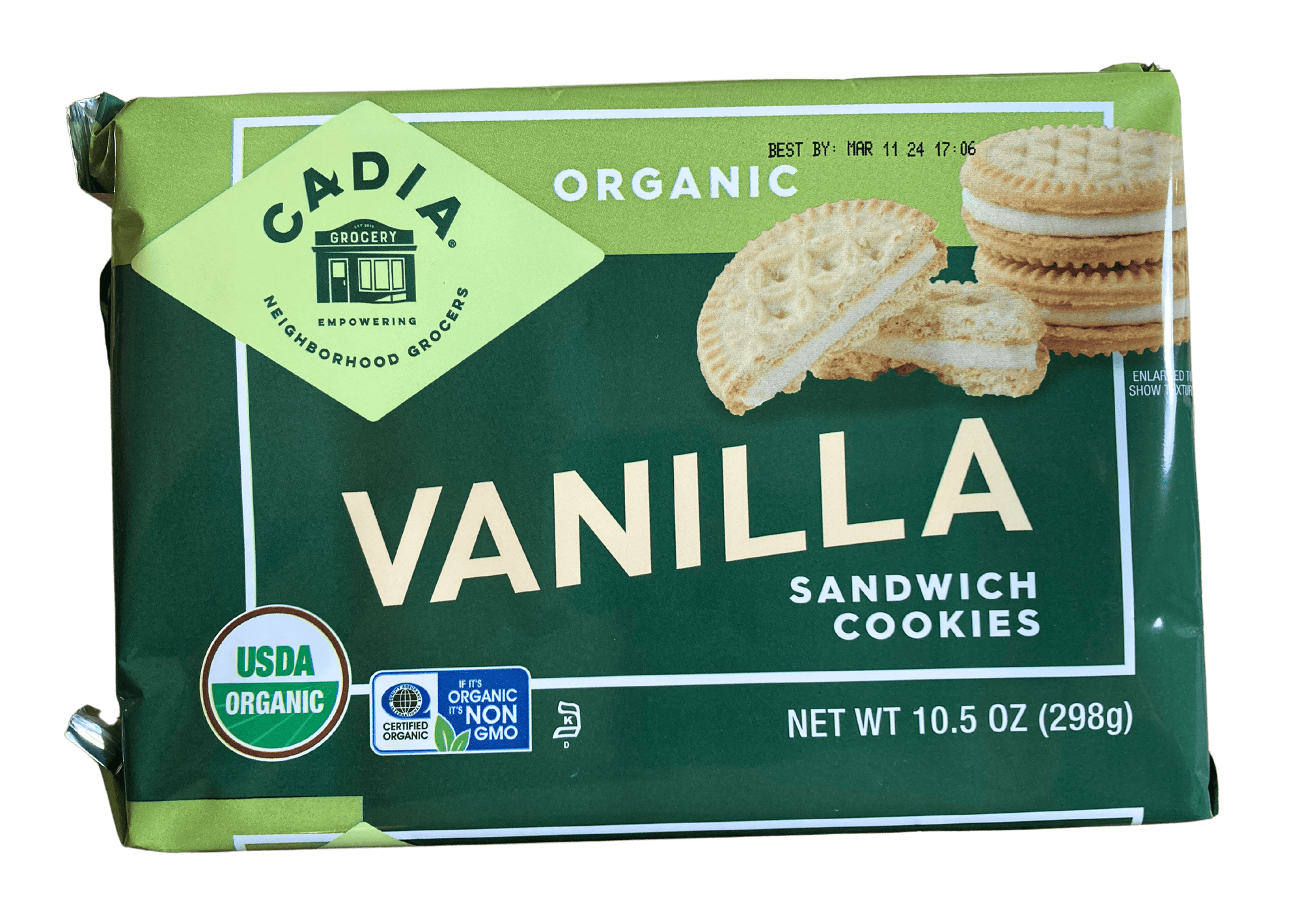 Sandwich Cookies, Organic, Cadia, Cookies - Country Life Natural Foods