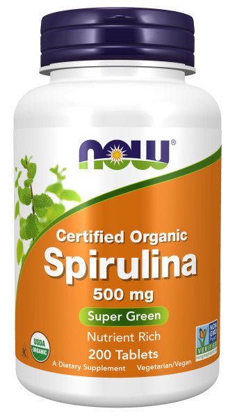 Spirulina 500 mg, Organic, Vitamins & Supplements - Country Life Natural Foods