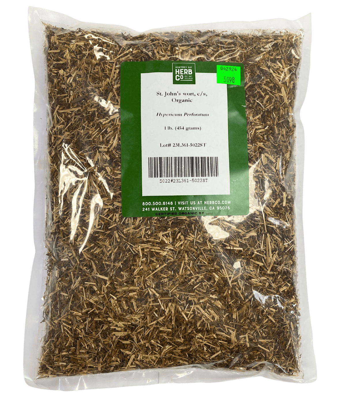 St. John's Wort, Organic, Cut & Sifted, Herbs - Country Life Natural Foods