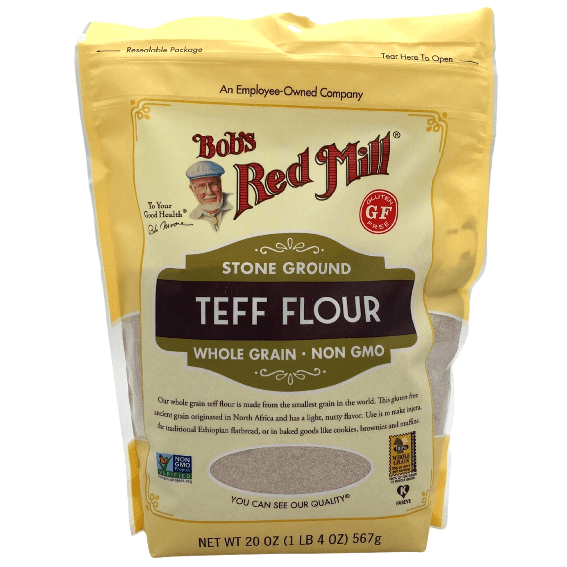 Teff-Flour, Gluten-Free, Bob's Red Mill, Flour - Country Life Natural Foods