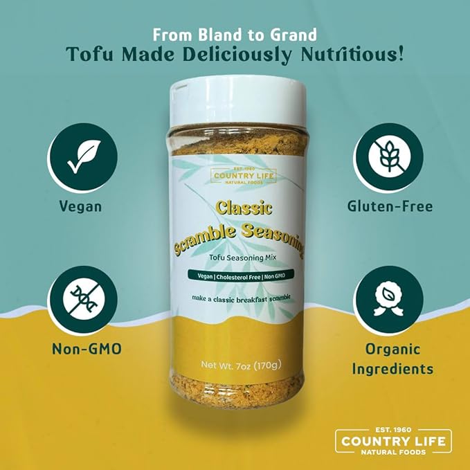 Tofu Scramble Seasoning, Classic, Herbs Spices & Seasonings - Country Life Natural Foods