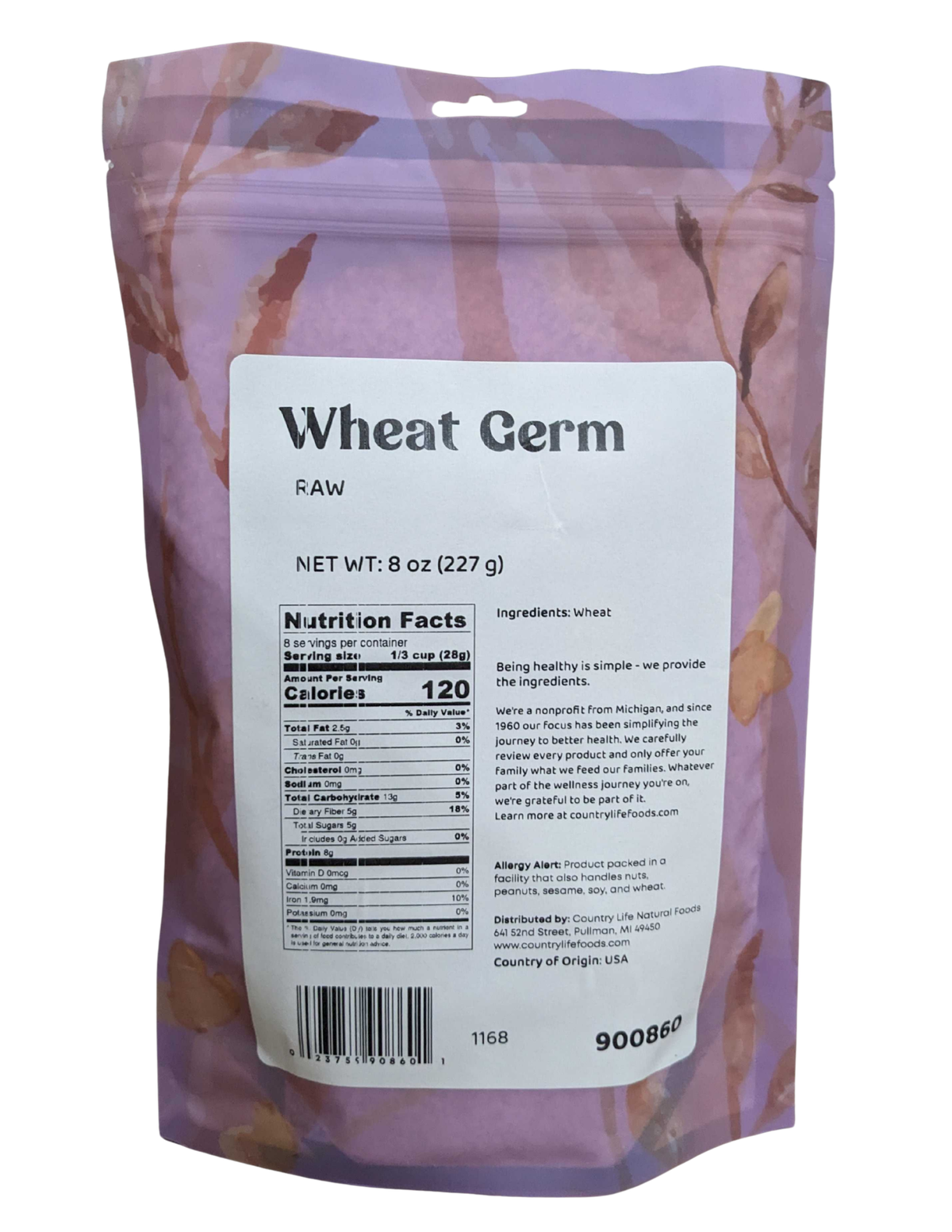 Wheat Germ, Raw, Grains - Country Life Natural Foods