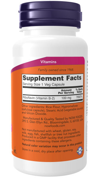 Vitamin B-2 100mg, Vitamins & Supplements - Country Life Natural Foods